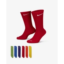 Everyday Plus Cushioned Training Crew Socks (6 Pack) - Men's Dri-Fit EverydayPlus Cushioned | Cotton - Rainbow - View 1