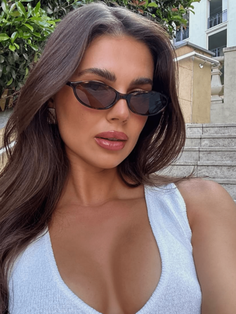 Retro Fashionable Full Rim Fashion Glasses, Versatile New Style For Summer Beach Vacation,Outdoor,Travel Shades Casual Style Oval Frame For Going Out Outfit,Back To School