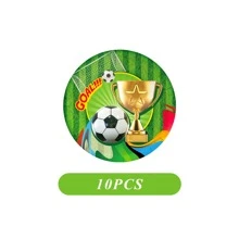 10/20 szt. Zestaw dekoracji na imprezę piłkarską, motyw sportowy, zestaw imprezowy z motywem piłki nożnej, zestaw imprezowy z motywem piłki nożnej, w tym talerze imprezowe 7/9 cala, serwetki imprezowe, kubki imprezowe, odpowiednie na przyjęcie urodzinowe, spotkania domowe, piknik, dekoracje na przyjęcie urodzinowe, dekoracje na ceremonię zaręczyn, zestaw dekoracji na przyjęcie