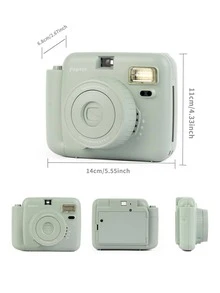 Popoto Instant Camera Gift Set, Prints 3-Inch Color Photos In Minutes, Compatible With Mini 11/12 Film Cameras, Suitable As Holiday Gift/Outdoor Activity/Party/Girlfriend Gift (Batteries And Film Not Included) - Gray Green - View 3