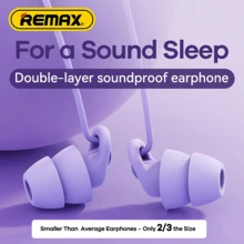Remax 1.2M Type-C Wired In-Ear Headphones,HiFi Dynamic Mic, Integrated Silicone Material, Soundproof Ear Caps, Noise Reduction And Bass Boost - Màu tím - Xem 5