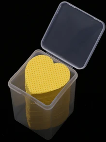 200 pezzi/confezione Tamponi per rimozione smalto a forma di cuore, salviette detergenti per unghie senza lanugine, strumenti per manicure e cura delle unghie