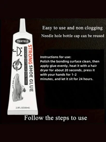 1 Piece Premium Adhesive For Shoe Repair - Strong, Soft, Waterproof And Flexible Adhesive For, Sports And Shoe Restoration - Ideal For DIY Shoe Repair And Shoemaking
