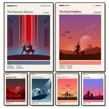 1 pièce /3 pièces Œuvres murales Affiches Option Cadre Pop Art Mural Affiche Vintage de voyage Étoiles Abstrait Paysage Peinture sur canevas Guerre Minimaliste Affiche de film Impression Peinture moderne de grottes Laser Décoration maison sans cadre Voyage Vintage