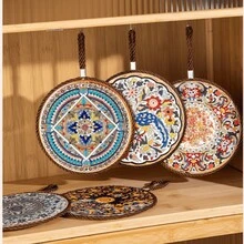 1 Piece/2pcs Ceramic Insulation Mat, Round, Anti Slip, Heat-Resistant Placemat, Perfect Hot Dish Mat, Chic, Daisy Flower, Ceramic Table Mat Heat-Resistant, Easy To Clean Coaster, Can Be Hung And Stored, Nordic Court Style, Retro Style, High-End Sensory Dish, Clay Pot Heat-Resistant, Table Mat, Household High Temperature Resistant/Household Thick Insulated Gloves Oven Baking Heat Resistant Gloves Kitchen Steaming Box Microwave Oven Special Gloves - Multicolor - View 13