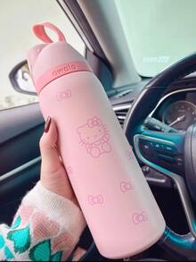Insulated Stainless Steel Water Bottle With Straw For Sports, Travel, And School Sports Water Bottle, 24oz/32oz - KT 2 Pink - 查看 10