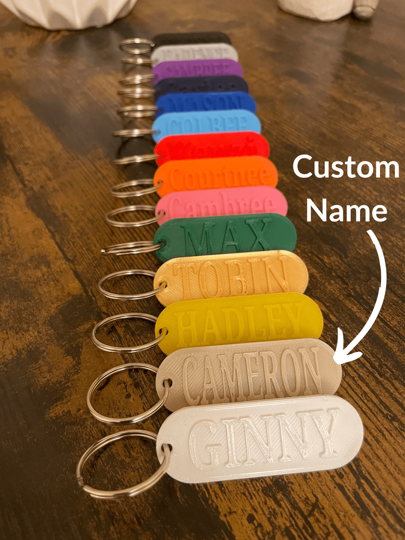 1 Piece Customizable Name Keychain Or Zipper Pull, Choose Your Color And Name, Perfect For Backpacks, Luggage, School Bags, Gifts, Party Favors,Durable,Colorful,Cute,Adorable,Funny,Kawaii,Y2K,Stylish,Unisex,Casual,Custom,Personalized,Unique,Customized,Ideal Gifts For Him,Ideal Gifts For Her,Her,Boyfriend,Girlfriend,Family,Friends,Delicate Romance,For Office,For School,For Classroom,For Teacher Gifts,For University,For Colleague,For Dorm Rooms