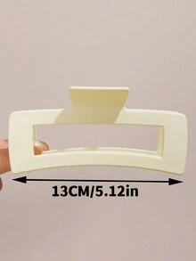 定制方形发夹轻质塑料发夹黑白咖啡复古时尚多功能别致发饰适合日常佩戴、户外、洗脸、沐浴、化妆、服装搭配、首饰装饰、头带夹、优雅时尚女学生发夹装饰