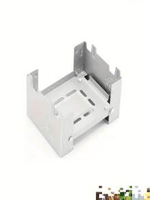 1 Stück extrem leichter, zusammenklappbarer Taschenofen, geeignet für den Outdoor-Einsatz und Camping - Holzofen aus Eisen spart Platz, tragbares Design, Optik
