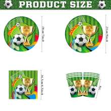 10/20 szt. Zestaw dekoracji na imprezę piłkarską, motyw sportowy, zestaw imprezowy z motywem piłki nożnej, zestaw imprezowy z motywem piłki nożnej, w tym talerze imprezowe 7/9 cala, serwetki imprezowe, kubki imprezowe, odpowiednie na przyjęcie urodzinowe, spotkania domowe, piknik, dekoracje na przyjęcie urodzinowe, dekoracje na ceremonię zaręczyn, zestaw dekoracji na przyjęcie