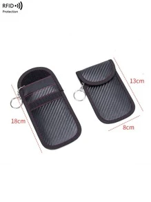 Funda bloqueadora de señal de llave de coche, bolsa Faraday de protección RFID para llaveros, protector de llaves electrónicas, bolsa Faraday antirrobo para mujeres y hombres, cartera, bolso, cartera mini