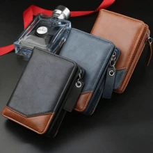 1PC Men's PU Leather Short Wallet With Zipper Coin Pocket Vintage Big Capacity Male Short Money Purse Card Holder Gift For Women Gift For Husband Men Gifts Birthday Gifts For Men Men's Gifts Gift Ideas Teachers Day Gift Funny Gift Gift For Men Anniversary Gift Small Purse Wallet For Women Wallet Women Purse Bag Small Black Purse Coin Purse For Men Wallets Men Waller - Black - View 11