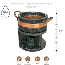 Soapstone Fondue 800ml - Grey - View 2