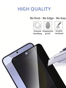 4 Packs HD Anti-Peeping Screen Protector For Tecno/OnePlus, Full Coverage, Easy To Install, HD Clear, Bubble-Free, Scratch-Proof And Shatter-Proof, Tempered Glass Screen Protector, Ultra-High Definition. Suitable For Birthday/Family/Friends/Boys/Girlfriend Gifts