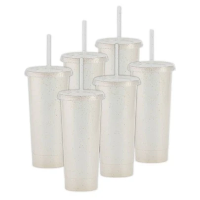 Paquete 10 Vasos Reusables Stellar Textura Lisa Y Brillosa 34 Oz