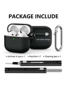 Case Compatible With Apple Airp Ods Pro Case Earphone Accessories Wireless Bluetooth Headset Silicone Air Pod Pro Cover With Cleaner Kit