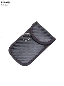 Funda bloqueadora de señal de llave de coche, bolsa Faraday de protección RFID para llaveros, protector de llaves electrónicas, bolsa Faraday antirrobo para mujeres y hombres, cartera, bolso, cartera mini