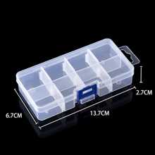Detachable 8-Compartment Transparent Storage Box, Plastic Electronic Component Partition Box, DIY Button And Bead Parts Box, Rectangular Accessory Sorting Box, Detachable Partition DIY Storage Box, Essential For Handmade Experts, Multifunctional Parts Sorting Box For Women Storage Organizer Travel Essentials Back To School Dormitory Storage