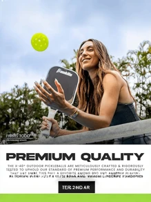 1pc Outdoor Pickleball - Official USA Pickleball, APP Tour Series + USA Open Pickleball