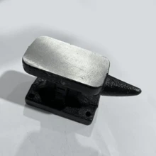 Yunque de joyero, herramienta de forja de una sola punta de base de hierro para hacer joyas, martillo para estampar metal - Negro - Ver 5