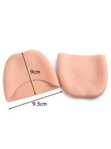 QKC 2 Stücke Upgrade Soft-Gel-Zehenschützer, Ballett-Zehenkappen, Polster-Spitzenschuh-Zehenpolster, Reibungsreduktion & erhöhter Komfort, in Weiß & Beige erhältlich