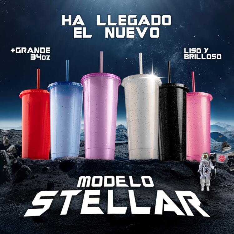 Drinking Glasses - Rosa genomskinligt glitter - Visa 3