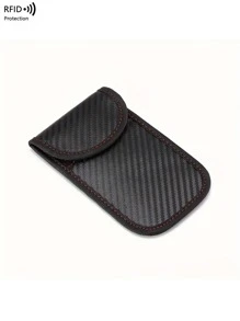 Funda bloqueadora de señal de llave de coche, bolsa Faraday de protección RFID para llaveros, protector de llaves electrónicas, bolsa Faraday antirrobo para mujeres y hombres, cartera, bolso, cartera mini