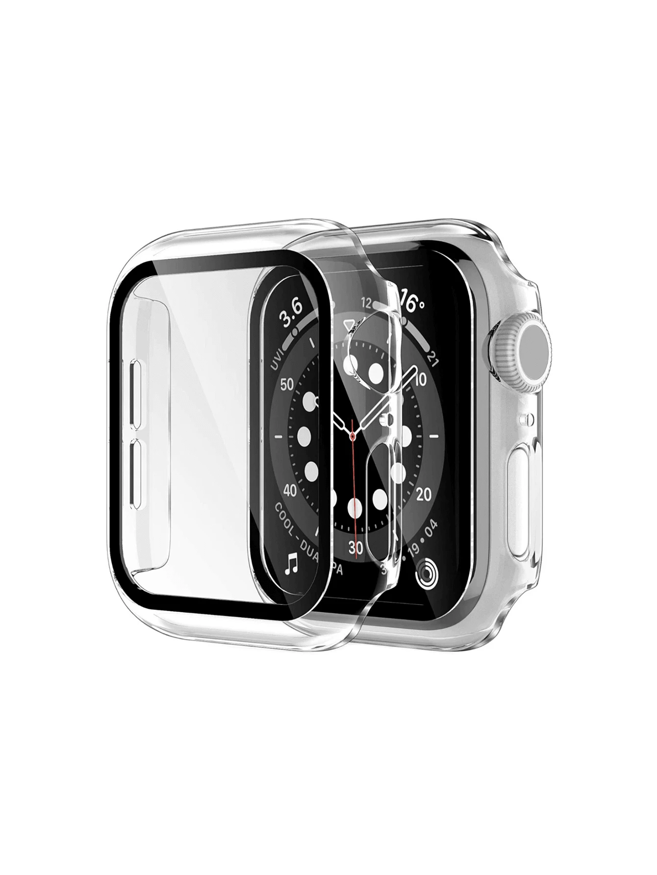 1pc Scratch-Resistant, Anti-Fingerprint, Shock-Proof Watch Case For Watch S7/S8/S9/SE, Ultra-Clear