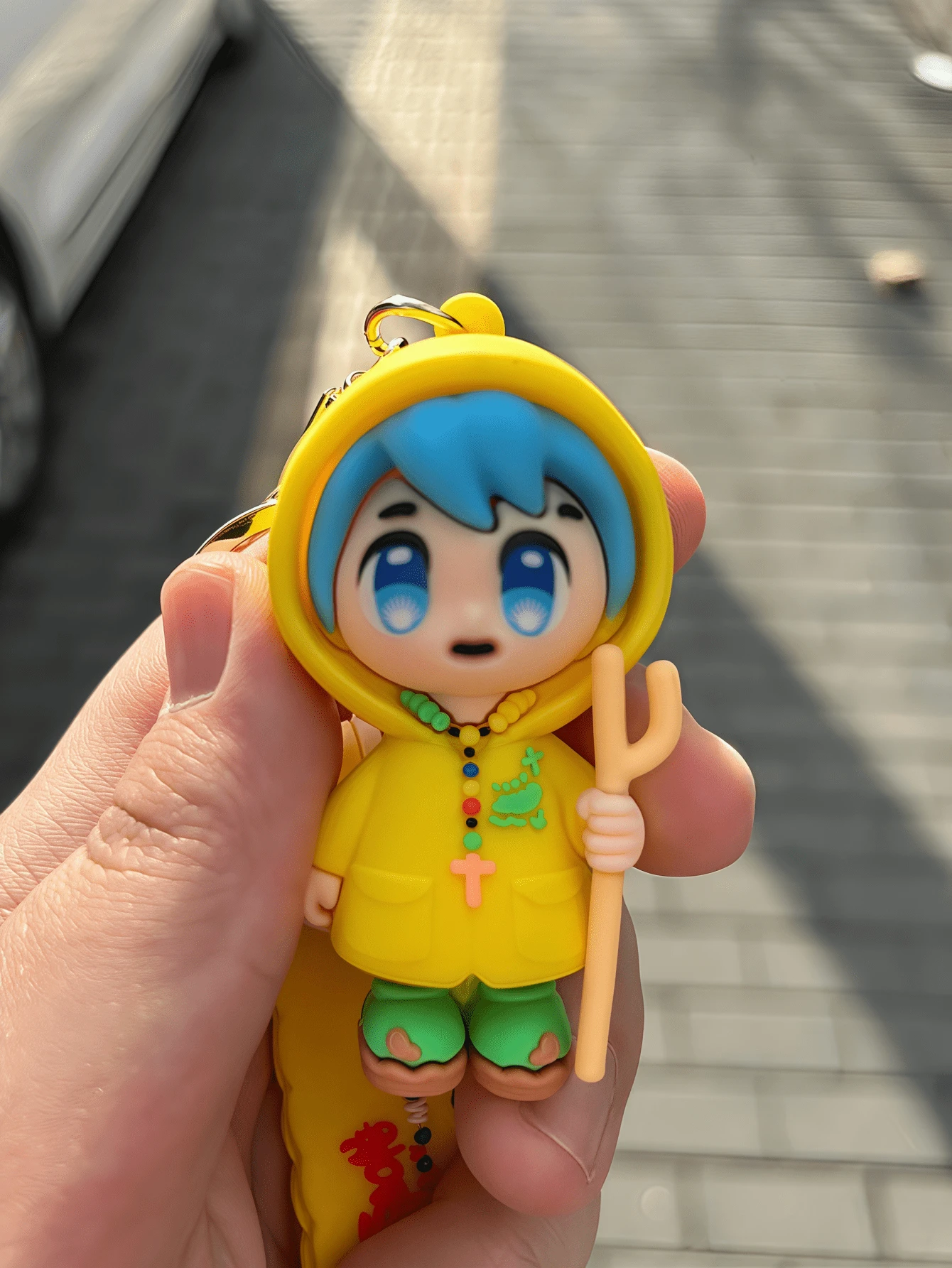 Pilgrim Pendant Keychain - The Vatican's 2025 Jubilee Year Mascot, Creative Cartoon Style (Random Keychain Style)