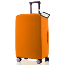 Luggage Cover, Universal For Multiple Brands, For Checked Baggage, Anti-Fall, Dust-Proof, For Home, Travel, Carry-On, With Boarding As A Gift Graduation - Orange - View 2