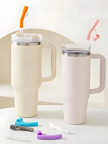 1 pieza/3 piezas Tapas de extensión de pajita de silicona para tumblers de 30 y 40 onzas, tapas superiores de pajita de silicona de 10 mm, cubiertas de pajita reutilizables, tapas antipolvo para pajitas, tapas simples para la punta de la pajita, accesorios para tazas