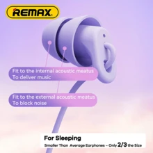 Remax 1.2M Type-C Wired In-Ear Headphones,HiFi Dynamic Mic, Integrated Silicone Material, Soundproof Ear Caps, Noise Reduction And Bass Boost - 粉色 - 查看 6