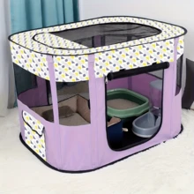 Pet Playpen For Large Dogs, Dog Playpen For Medium Large Dogs/Puppy/Cat/Rabbit/Chick Wit, Cat Playpen Puppy Kitten Playpen Portable Dog Exercise Kennel Indoor Pet Animal Playpen Dog Cat Crate For Outdoor Travel Camping, With Storage Bag - Multicolor - View 4