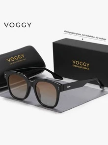 VOGGY 时尚极简复古超大 TR90 偏光 UV400 太阳镜，男女通用运动驾驶户外钓鱼旅行派对装饰道具礼品 - 彩色 - 查看 12