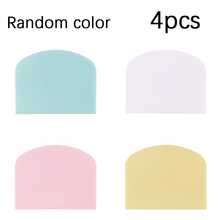 1/2/4pcs Plastic Dough Cutter, Soft Handle Dough Scraper, Baking Tools, Kitchen Accessories,Dinner Set