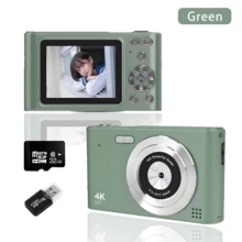 4K 1080P HD Digital Camera With 16X Digital Zoom, USB Charging And 2.4" LCD, Rechargeable Photography Camera Suitable For Vlogging And Beginners, Comes With 32G Memory Card - Birthday Gift - Multicolor - View 12