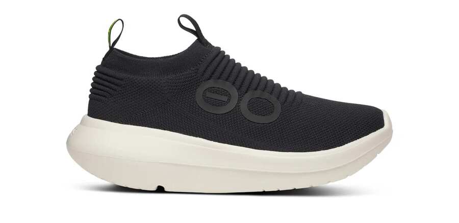 OOFOS Men's OOmy Zen Comfort Shoes - Black Chalk - View 1