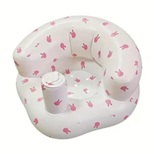 Foldable Portable Baby Bath Seat With Anti-Fall Design And Inflatable Sofa For Learning And Playtime Baby Toys