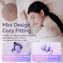 Remax 1.2M Type-C Wired In-Ear Headphones,HiFi Dynamic Mic, Integrated Silicone Material, Soundproof Ear Caps, Noise Reduction And Bass Boost - 粉色 - 查看 8