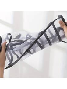 1pc Mesh Compartmentalized Underwear Organizer Closet Drawer Organizer Organizer Socks Underwear Multi-Compartment Storage Boxes - Multicolor - View 3