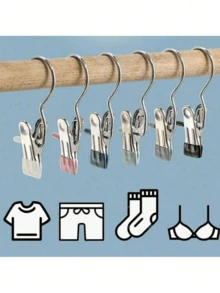 Heavy Duty Pants Hangers With Clips & Hooks For Closet Organization - Space Saving Skirt Hangers Feature Strong Grip Non-Slip Clips To Securely Hold Jeans Trousers Slacks Shorts, Multi-Use Laundry Drying Clips For Towels Socks Delicate Garments, Ideal Wardrobe Storage Solution For Home Dorm Retail Display, Keeps Clothes Wrinkle-Free & Easily Accessible, Practical Durable Garment Hanging Accessory Maximizes Closet Rod Space