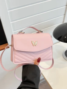 Customized Multi-Color PU Leather Bow Decor Flap Square Shoulder Bag, Suitable For Women's Daily Commute, Shopping, Travel, Gathering, Outings, Festivals, Mother's Day, Birthdays And Parties - Multicolor - View 8