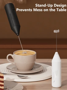 Premium Battery-Powered Automatic Milk Frother - Effortlessly Froth Milk, Beat Egg Liquid, And Prepare Soups, Ideal For Coffee Lovers, Home Chefs, And Baking Enthusiasts