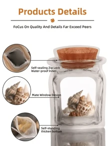 Bottle Shape Pouch;Frosted Stand Up Bag;Jewelry Storage Bag;Resealable Plastic Bag;Clear Vinyl Jewelry Storage Bag;Matte PET Plastic Stand Up Pouch;Ring & Earring Organizer Pouch;Sample Size Cosmetic Container, Back To School