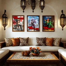 1pc/3PCS Wall Arts Posters Optional Frame Game Classic Popular Game Posters Suitable For Residential And Dormitory Walls, Living Room And Bar Decoration, Dining Room Or Bathroom, Room Decoration, High Quality, Indoor/Outdoor Canvas Art, Frameless/Framed ,Wall Art With Frame