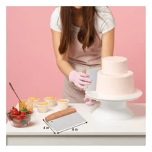 1 Customized Dough Scraper, Customizable Name And Date, Anti Loss, Essential For Baking, Special Gift For Mom And Grandma, Suitable For Birthdays, Anniversaries, Weddings, And Parties - Wood Color - View 5