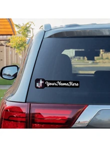 Social Media Tags | Multi-Layer Username | Holographic Vinyl Decals | Custom Address Labels | Fonts/Colors/Logos Options / @ Symbol Selection Back To School