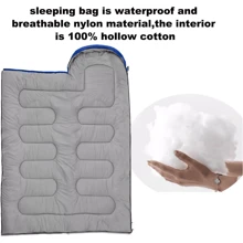 4 Season Single Sleeping Bags Camping Rectangular Envelope Zip Up Adulit For Backpacking/Hiking/Camping/Mountaineering With Compression Sack