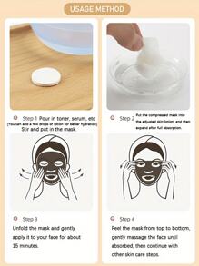 20/50/100pcs Compressed Facial Masks, Pure, Unscented, Disposable Skin Care Moisturizing Pads, Ultra-Thin Spa Wet Compress, Dry Mask, With No Electricity Or Battery Needed For Skin Care