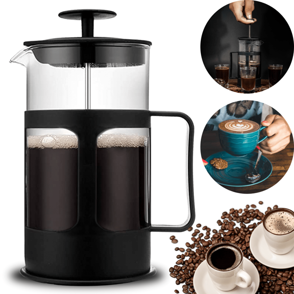 Cafeteira Prensa Francesa 650ML Cremeira Manual Cantinho do Café